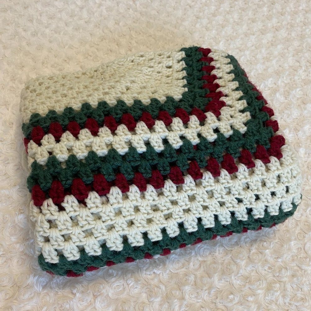 Handmade Crocheted Afghan Blanket
